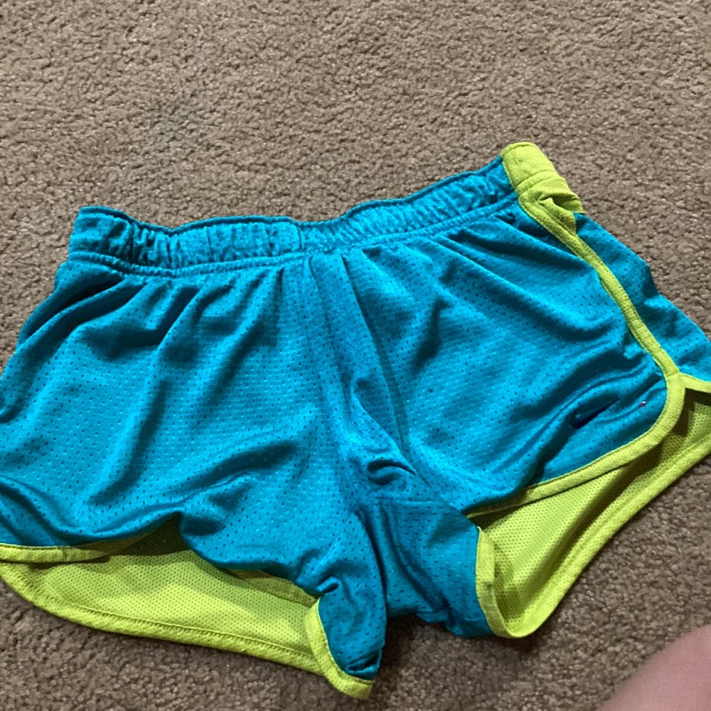 Cute Nike shorts that are real and lime green